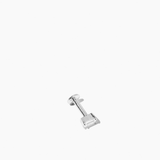 Baguette Labret Silver