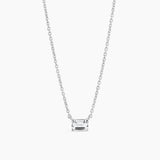 Emerald Necklace Silver