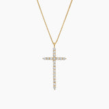 Large Cross Necklace Gold
