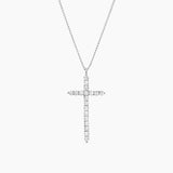Large Cross Necklace Silver