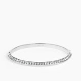 Rivetto Half Pavé Bracelet Silver