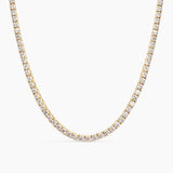 Tennis Necklace Gold 3 mm