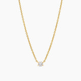 Solitaire Necklace Gold