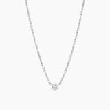 Solitaire Necklace Silver