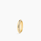 Rivetto Half Pavé Ring Gold