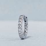 Stone Huggie Silver 6mm