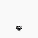Black Heart Pendant Silver