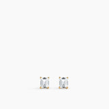 Emerald Studs Small Gold