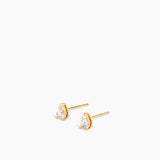 Pear Studs Medium Gold