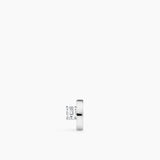 Emerald Ear Cuff Silver