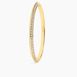 Rivetto Half Pavé Bracelet Gold