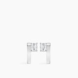 Sopra Emerald Huggies Silver