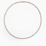 Tennis Necklace Gold 3 mm
