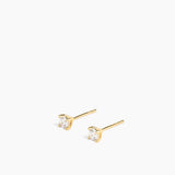 Stud Earrings Gold - 6 mm