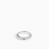 Rivetto Half Pavé Ring Silver