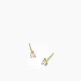 Pear Stud Earrings Gold