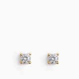 Stud Earrings Gold- 4mm