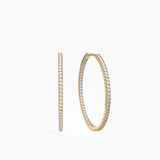 Stone Hoops Gold 20 mm