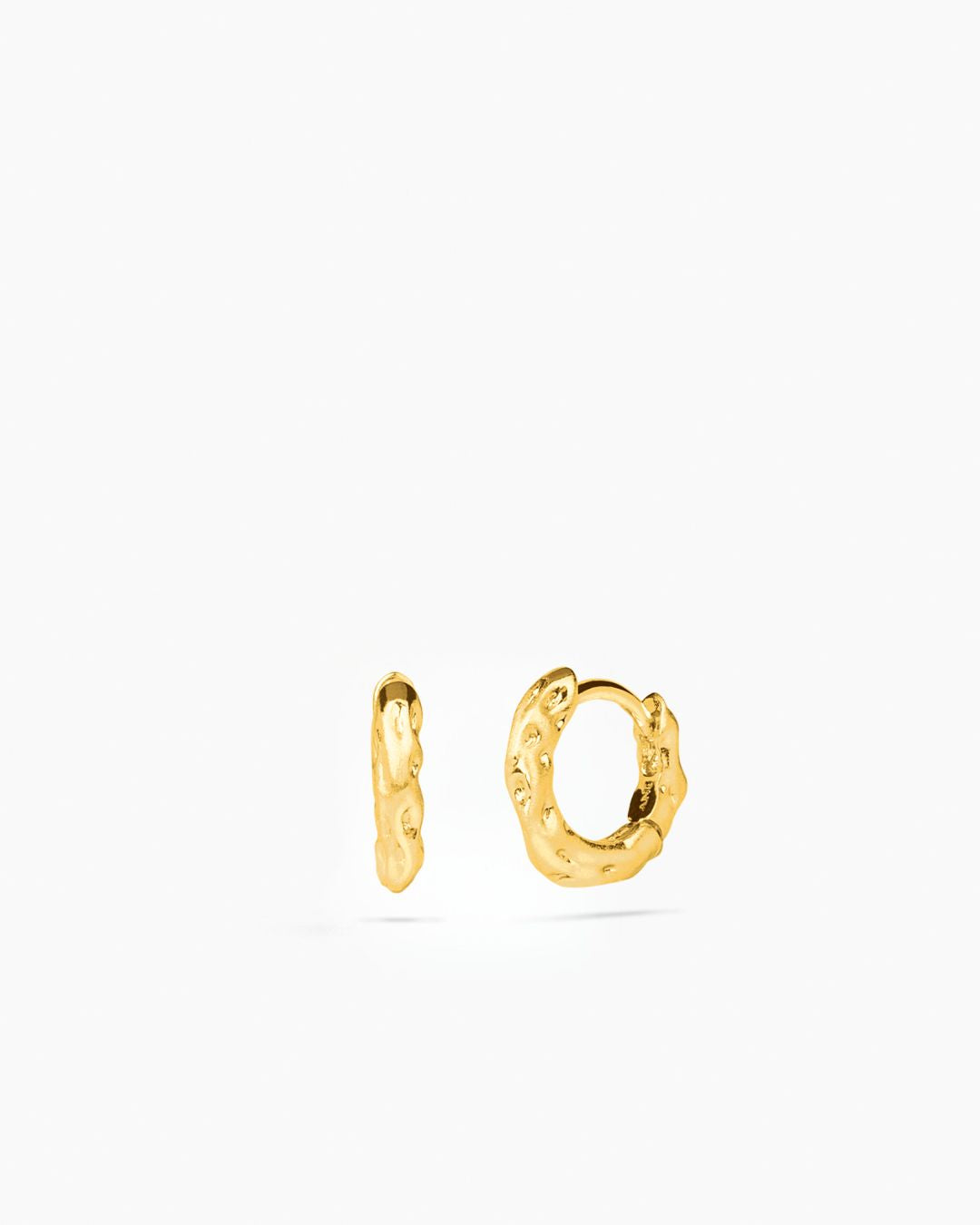 Sole Huggie Hoops Gold 9 mm