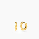 Sole Huggie Hoops Gold 9 mm