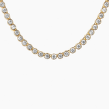 Bezel Necklace Gold