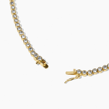 Bezel Necklace Gold