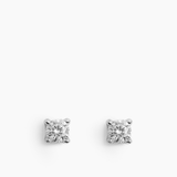 Stud Earrings Silver- 4mm