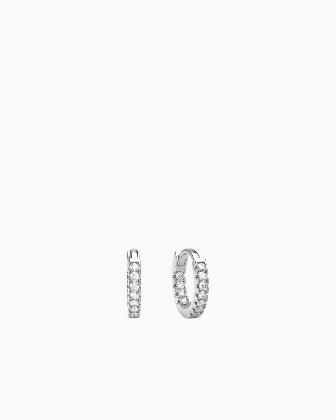 Stone Huggie Silver 6mm