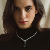 Flower Necklace Silver