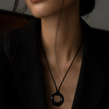 Yuki Necklace Black