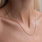 Flat Chain Gold 47 cm