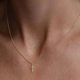 Cross Charm Gold