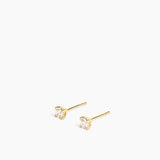 Stud Earrings Gold- 4mm