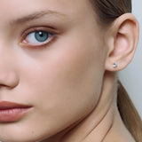 Stud Earrings Silver- 4mm
