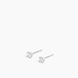 Stud Earrings Silver- 4mm