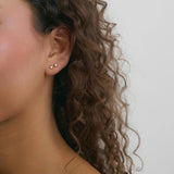 Stud Earrings Gold - 3 mm