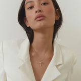 Cross Necklace Gold