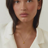 Heart Charm Necklace Gold 52 cm