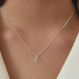 Swallow Necklace Silver 52 cm