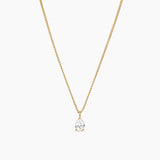 Pear Charm Necklace Gold 52 cm