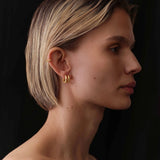 Sole Huggie Hoops Gold 9 mm