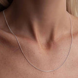 Thin chain Silver 52 cm