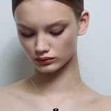 Black Heart Pendant Silver