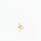 Clover Pavé Charm Gold