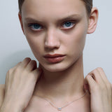 Emerald Necklace Silver