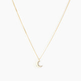 Moon Necklace Gold