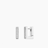 Pavé Pen Huggies Silver