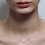 Solitaire Necklace Silver