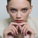 Sopra Emerald Ring Silver