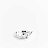 Sopra Doppio Pera Ring Silver